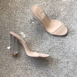Boohoo clear heels